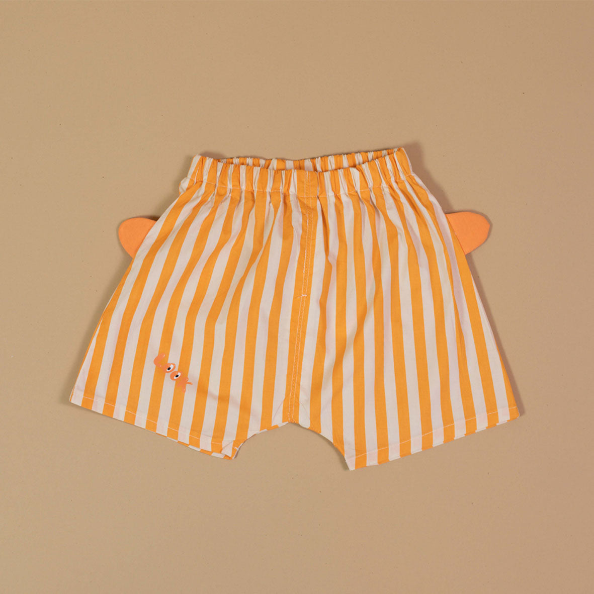 Tangerine Stripe Swim shorts for him
