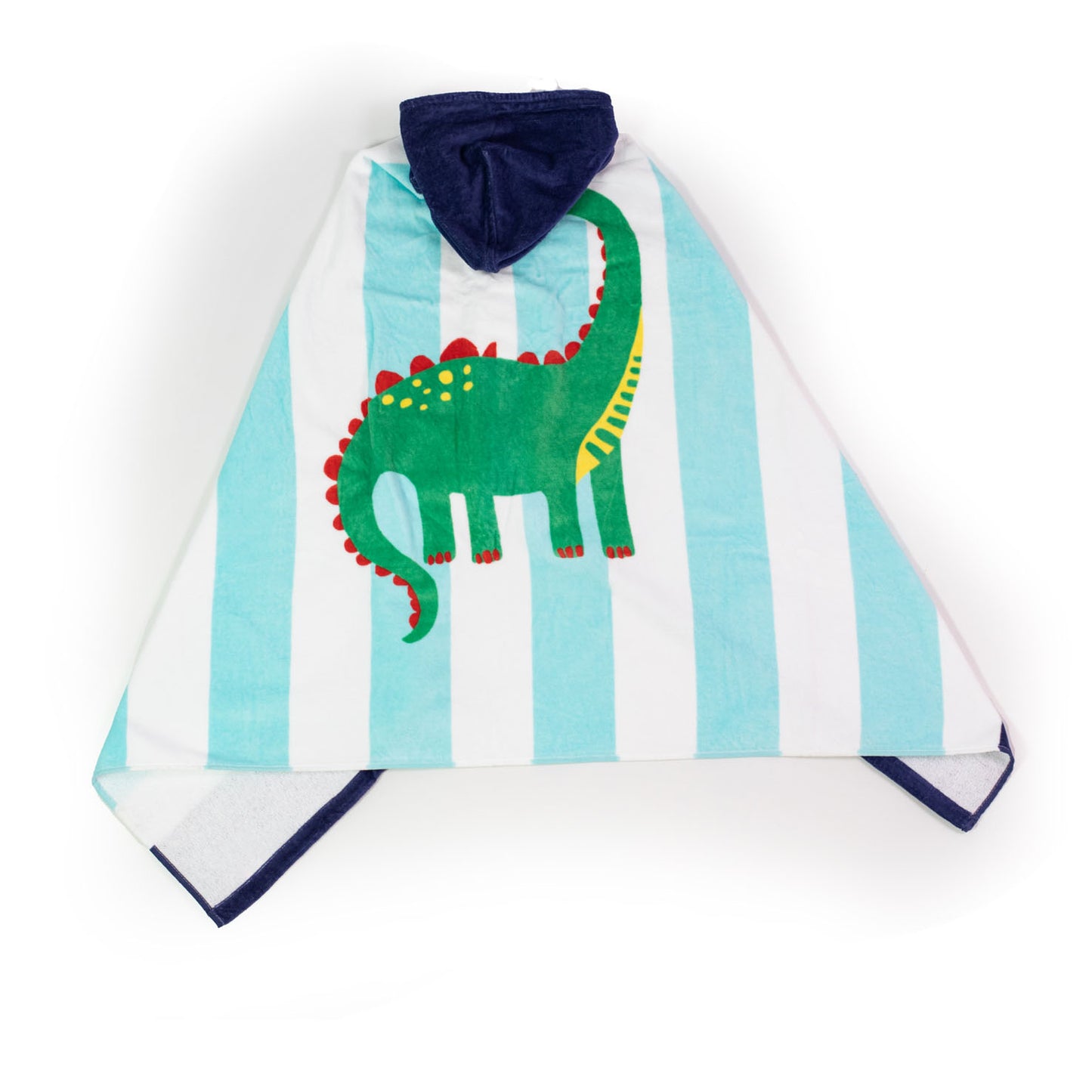 Dino Adventure Hooded Towel Poncho - Brontosaurus Print