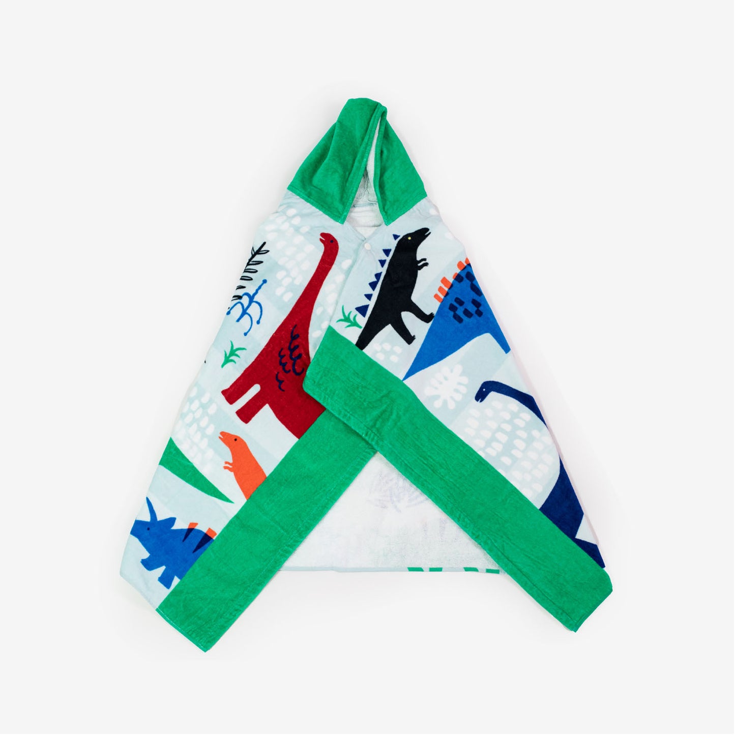 Dino Adventure Hooded Towel Poncho - Dinosaur Print