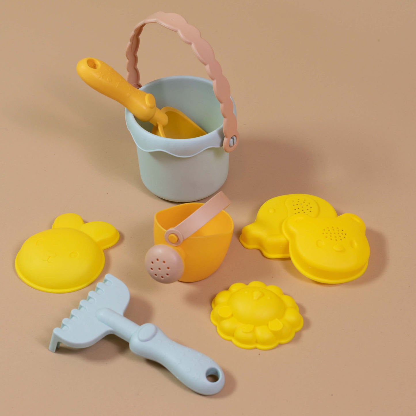 Kids' Outdoor Play Sand Toys - Bucket, Shovel, Rake & Molds