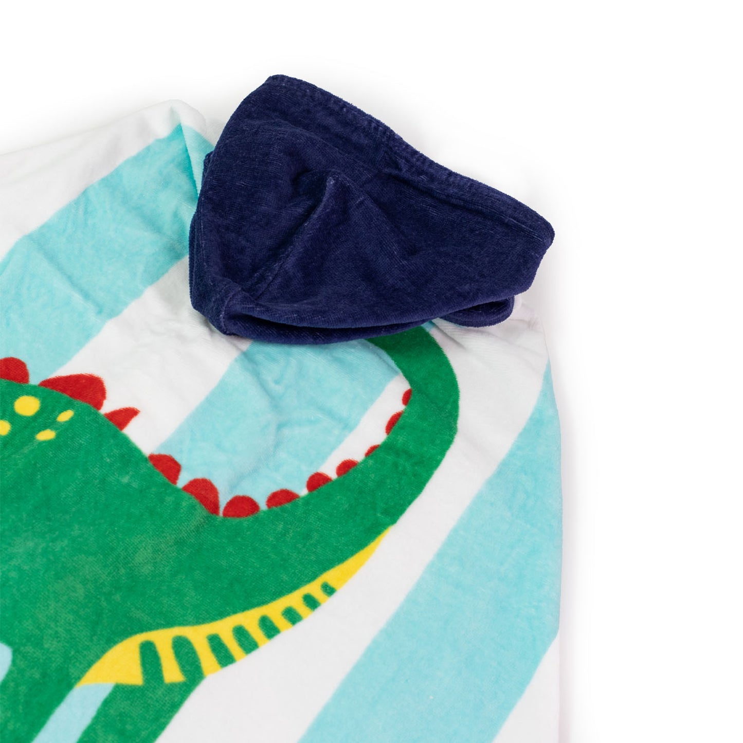 Dino Adventure Hooded Towel Poncho - Brontosaurus Print