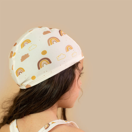 Rainbow UPF Sun Bonnet for Kids