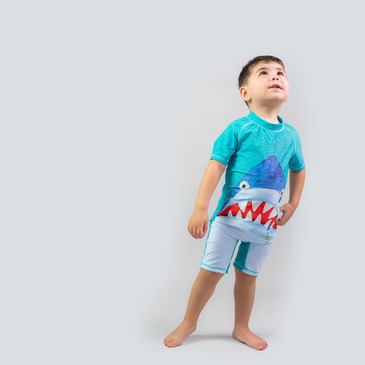 Shark print swimwear for him